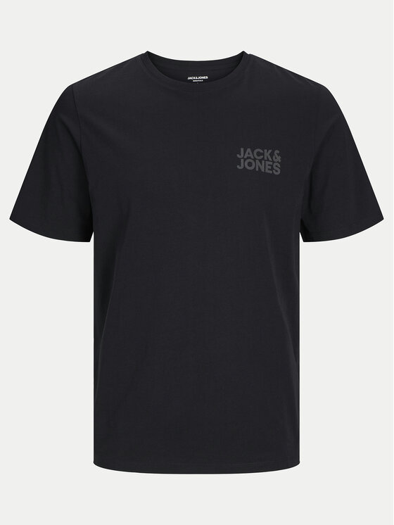 Jack & Jones Jack & Jones T-Shirt Corp Logo 12151955 Czarny Standard Fit