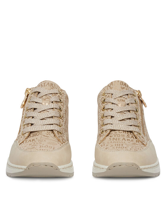 Rieker Rieker Sneakersy N4316-62 Beżowy