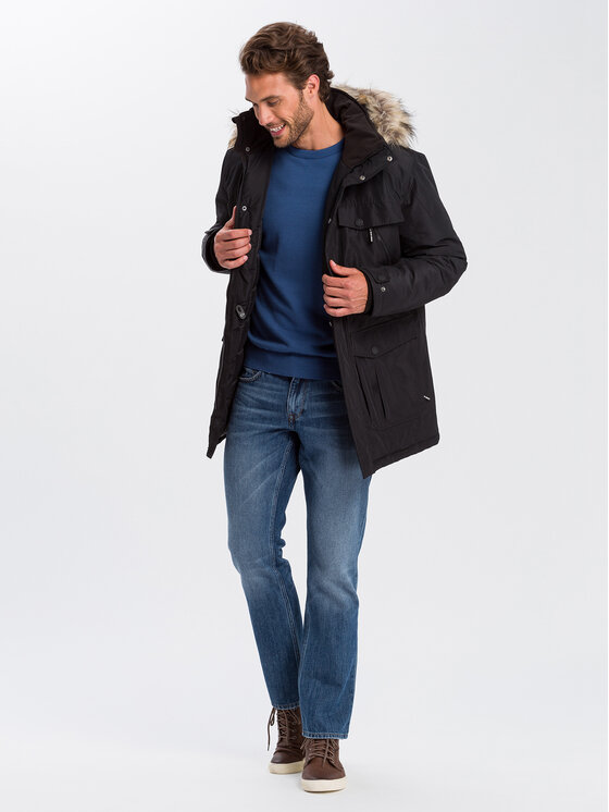 Cross Jeans Cross Jeans Sweter 34156-005 Niebieski Regular Fit