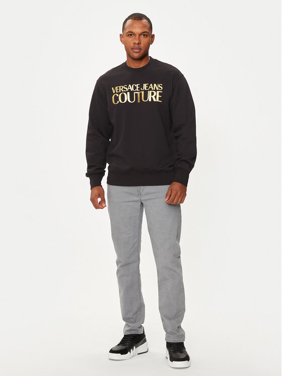 Versace Jeans Couture Versace Jeans Couture Sweatshirt 77GAIT05 Schwarz Regular Fit