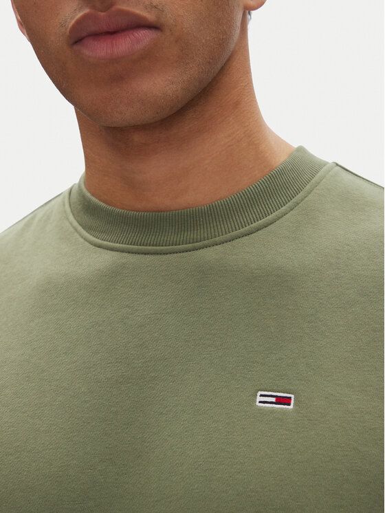 Tommy Jeans Tommy Jeans Pulóver DM0DM20741 Zöld Regular Fit
