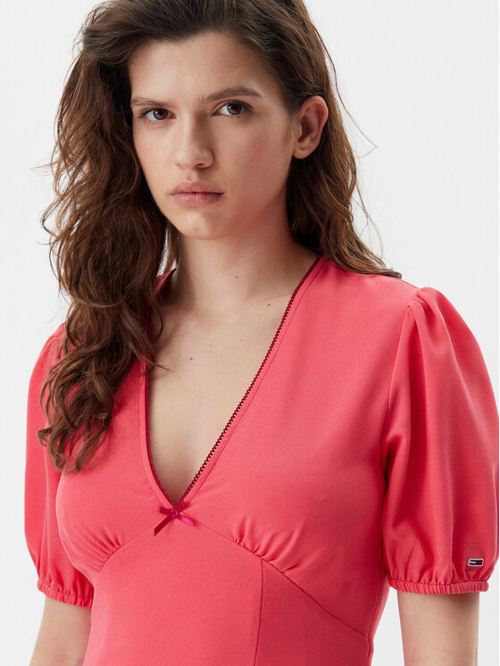 Tommy Jeans Tommy Jeans Vasarinė suknelė DW0DW20337 Rožinė Regular Fit