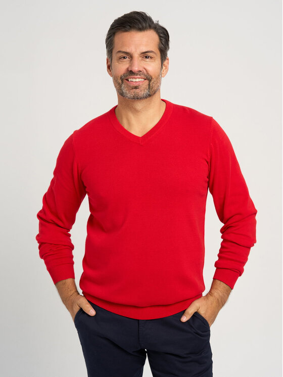 Sweter, rozmiar XXL, Czerwony, 71407
