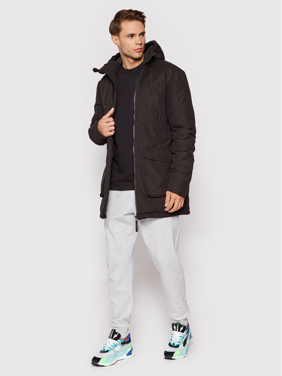 Parka KUMC603 Nero Regular Fit