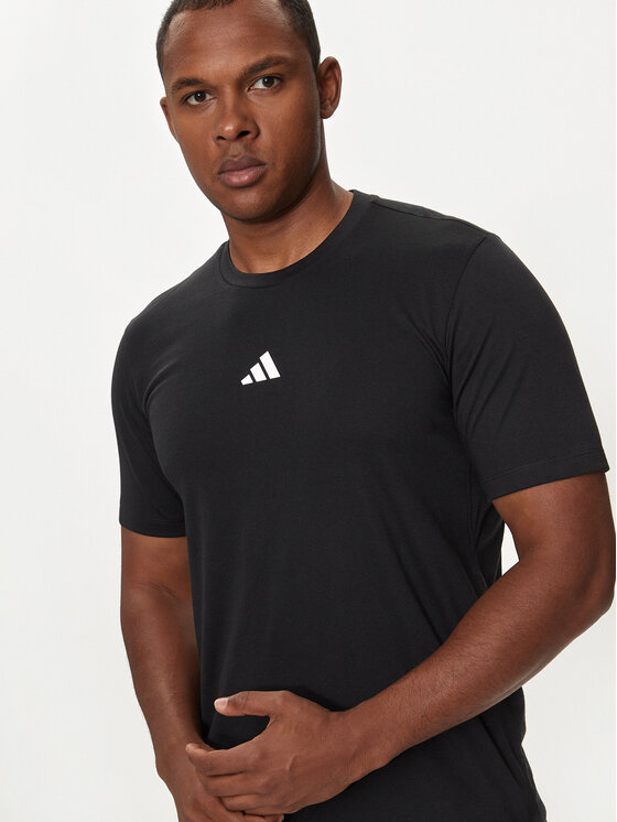 adidas adidas T-Shirt Workout Logo IT2124 Czarny Regular Fit