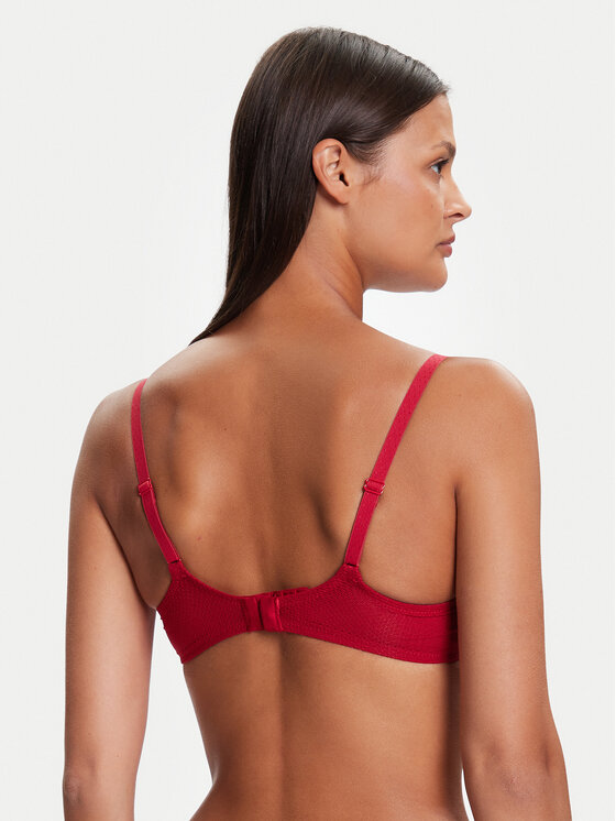 Chantelle Chantelle Pusiau dengta (balcony bra) liemenėlė Fleurs C12M50 Raudona
