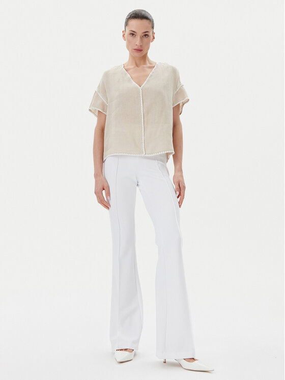 ICONA ICONA Bluse RP5LE004 Beige Relaxed Fit
