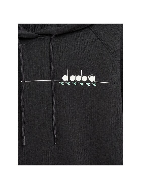 Diadora Diadora Bluza DIADORA L. HOODIE ESS. SPORTS Czarny Regular Fit