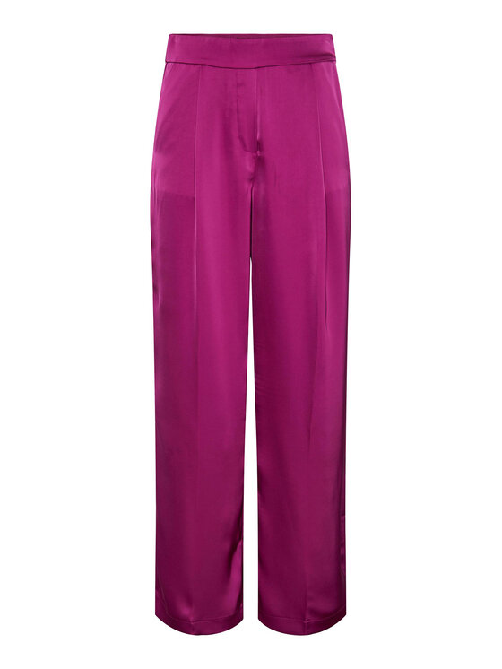 Pieces Pieces Auduma bikses 17143555 Violets Wide Leg