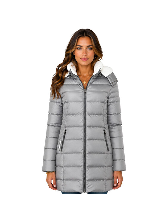 Geographical Norway Geographical Norway Parka WZ5513F/GN-LIGHT GREY Szary Reglan Fit