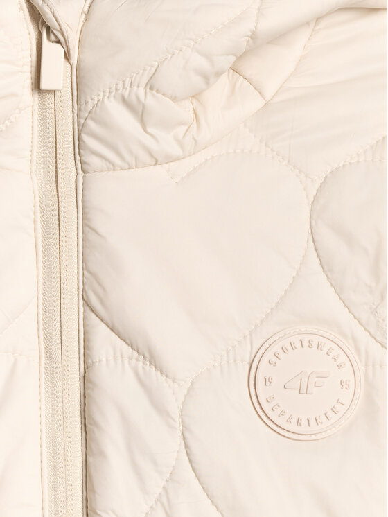 4F 4F Kurtka puchowa OUTERWEAR Kremowy Regular Fit