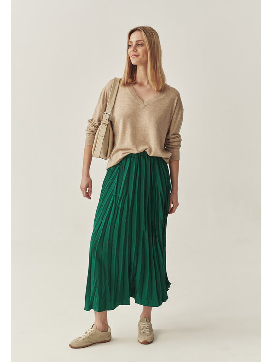 TATUUM Tatuum Spódnica midi VERNONA Zielony Flare Fit