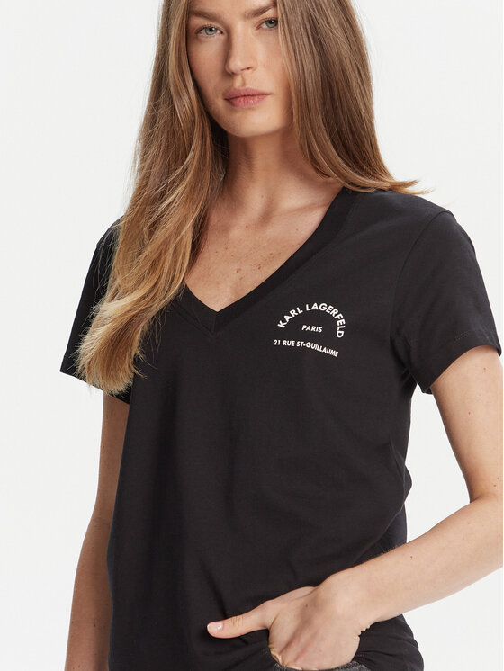KARL LAGERFELD KARL LAGERFELD T-särk A3W17104 Must Regular Fit