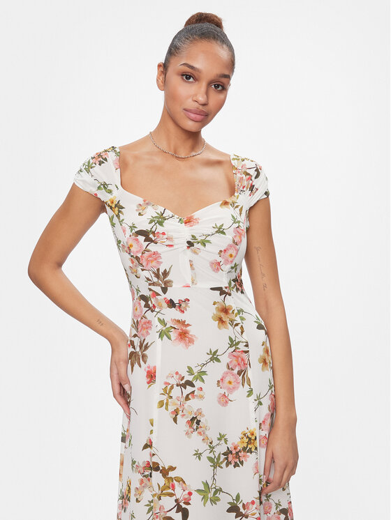 Luisa Spagnoli Luisa Spagnoli Sommerkleid Passionale 540698 Weiß Regular Fit