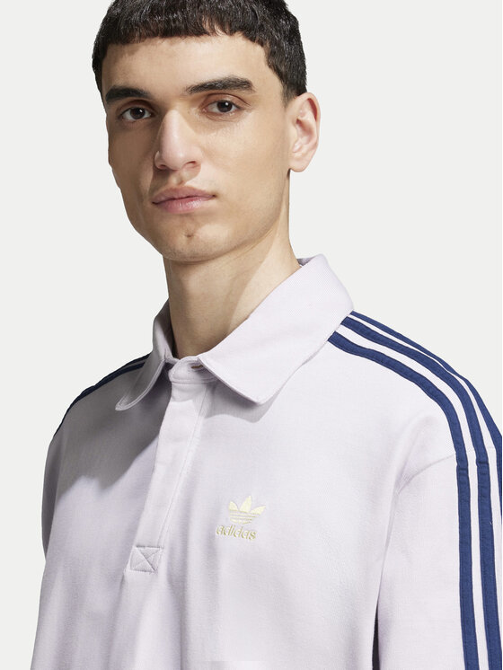 adidas adidas Polokošile adicolor Rugby JC9916 Fialová Regular Fit