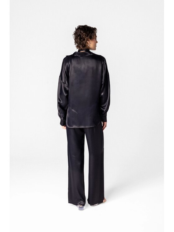 LE POSSÉ LE POSSÉ Πουκάμισο 26 Μαύρο Oversize