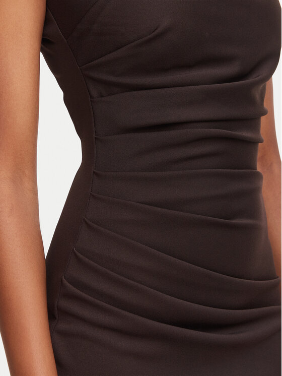 Rinascimento Rinascimento Sukienka koktajlowa CFC0130273003 Brązowy Slim Fit