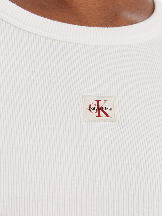 Calvin Klein Jeans Calvin Klein Jeans Bluză LV047E205G Alb Slim Fit