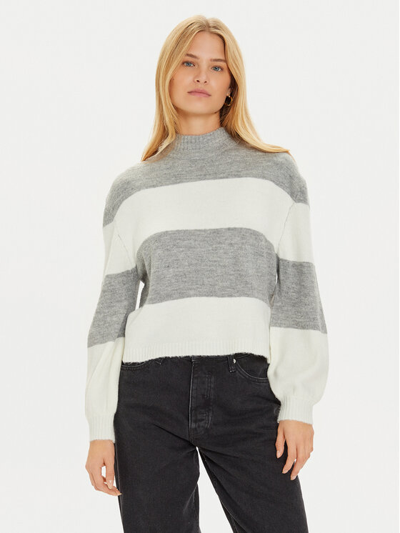 Brave Soul Maglione LK-230MOLLIEC Grigio Loose Fit, taglia : S