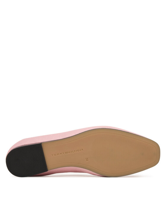 Tommy Hilfiger Tommy Hilfiger Balerīnas Soft Leather Ellastic Ballerina FW0FW09245 Rozā