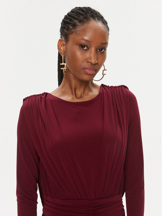 MVP Wardrobe MVP Wardrobe Abendkleid Fiori Chiari MVPI3AB111.0XXXXXX Dunkelrot Long Fit