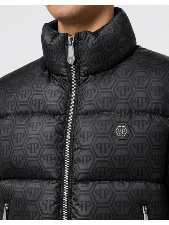 PHILIPP PLEIN PHILIPP PLEIN Kurtka puchowa 31037 Czarny Regular Fit