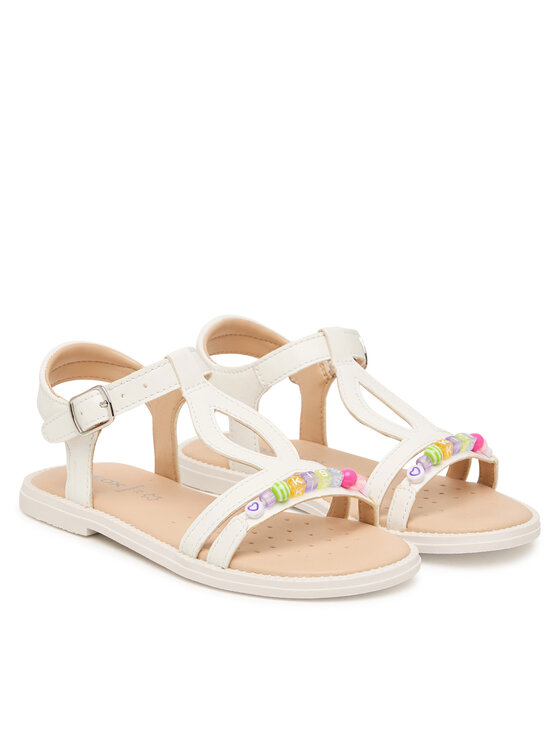 Geox Geox Sandały Jr Sandal Karly J6535H 000BC C1000 S Biały