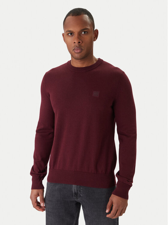BOSS BOSS Džemperis Kanovano_S 50527583 Bordo Regular Fit