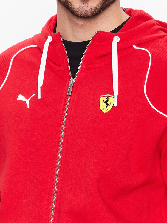 Puma Puma Bluza Ferrari Race 538164 Czerwony Regular Fit