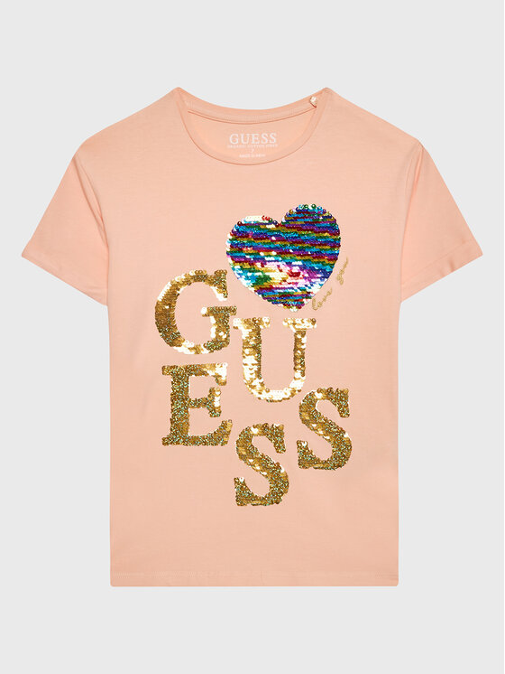 Guess T-krekls J3GI04 K6YW1 Oranžs Regular Fit