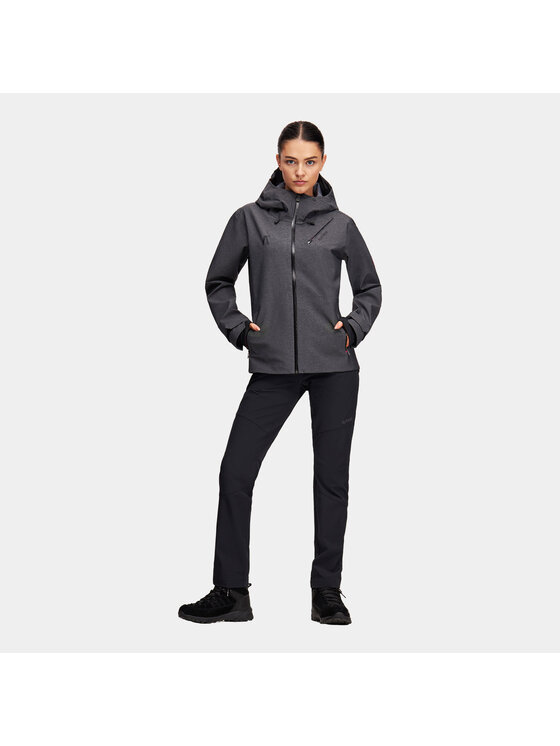 Alpinus Alpinus Kurtka hardshell Gingera Czarny Regular Fit