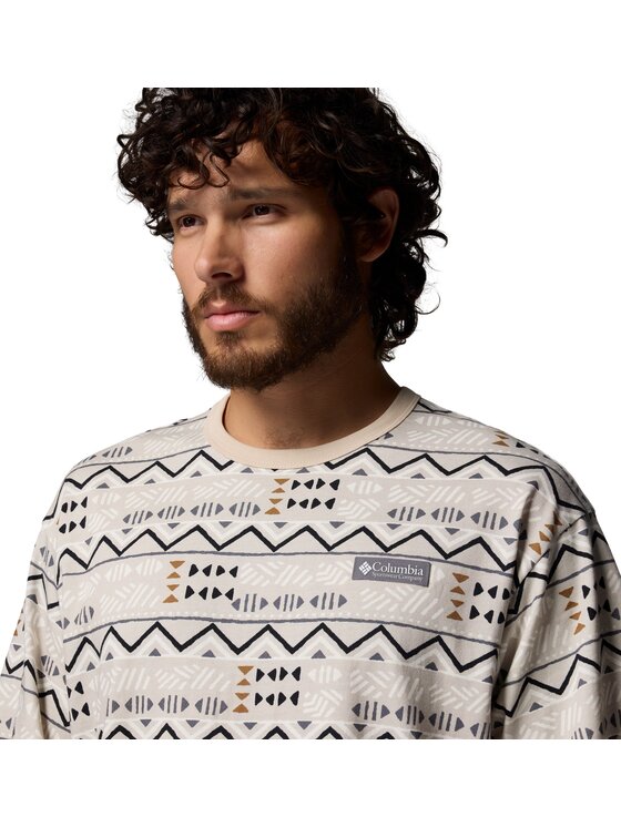 Columbia Columbia T-Shirt 215507 Beżowy Regular Fit