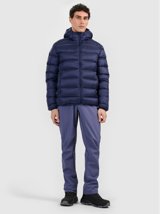 4F 4F Kurtka puchowa active Granatowy Regular Fit