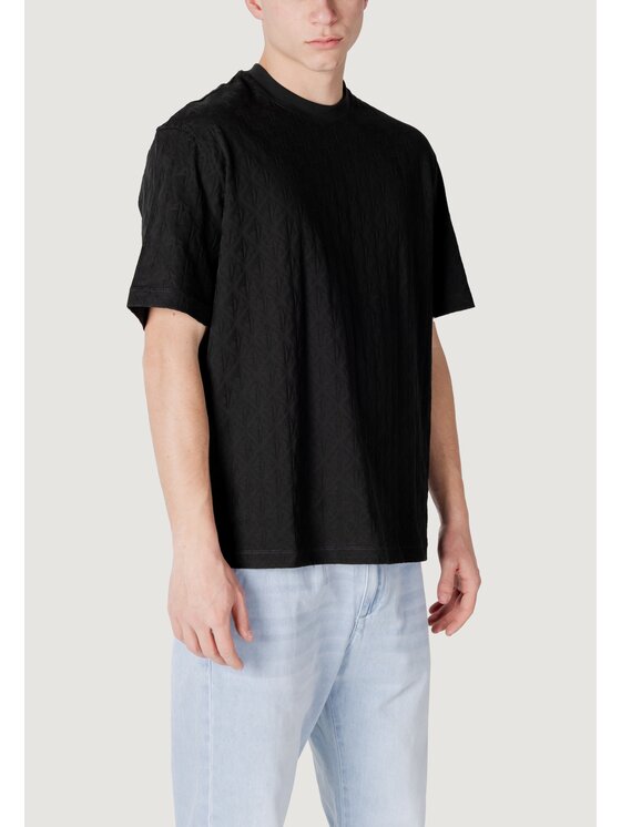 Armani Exchange Armani Exchange T-Shirt XM000268 AF10337 Czarny Shirt Fit