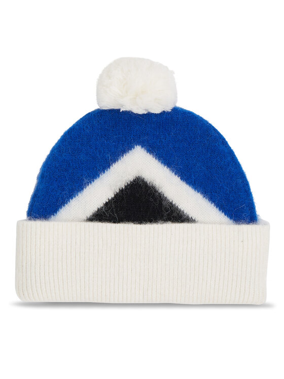 Tommy Hilfiger Tommy Hilfiger Căciulă Th Evening Pompom Beanie Argyle AW0AW15305 Albastru