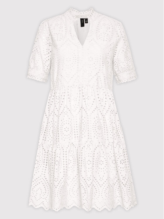 YAS YAS Vestito da giorno Holi 26027163 Bianco Relaxed Fit