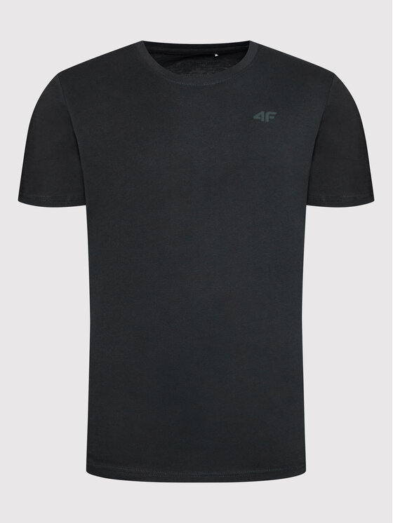 4F 4F T-Shirt H4Z22-TSM352 Granatowy Regular Fit