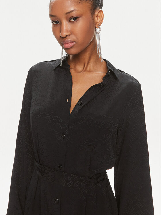 PINKO Pinko Košilové šaty Alicia 100126 A01P Černá Regular Fit