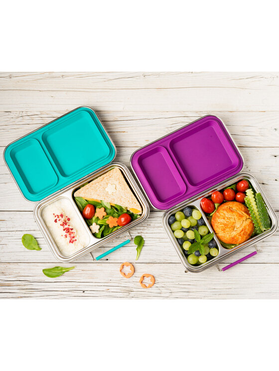 Lekkabox Lekkabox Lunchbox DUO Turkusowy