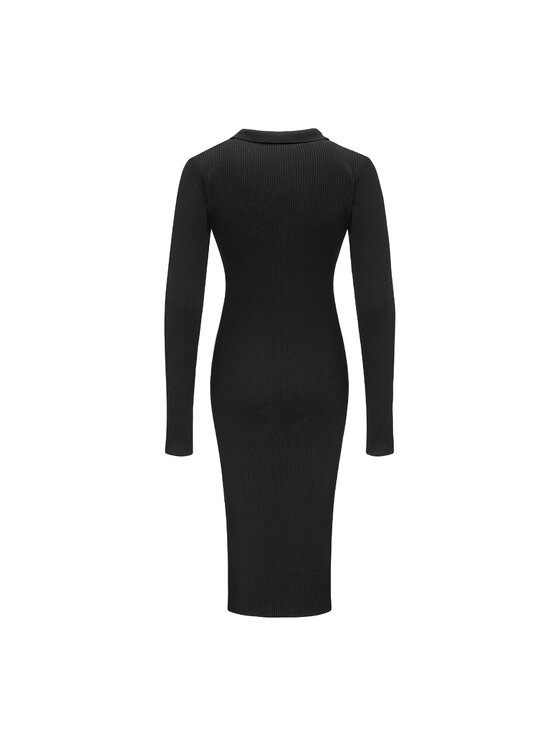 La Mania La Mania Vestito di maglia DOROTHY Nero Classic Fit
