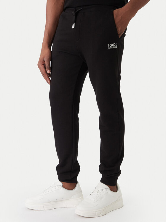 KARL LAGERFELD KARL LAGERFELD Melegítő alsó 705782 561917 Fekete Regular Fit