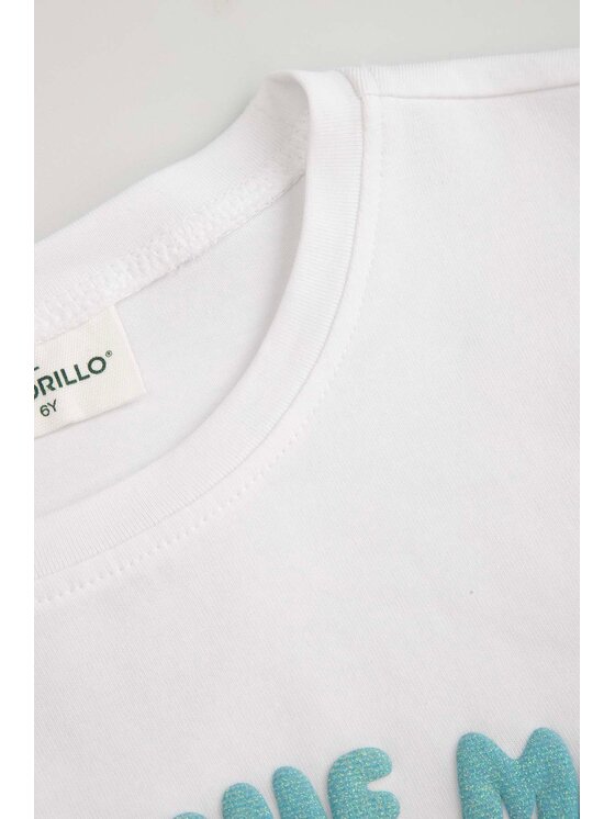 Coccodrillo Coccodrillo Tričko WC6143205LGD-001 Biela Regular Fit
