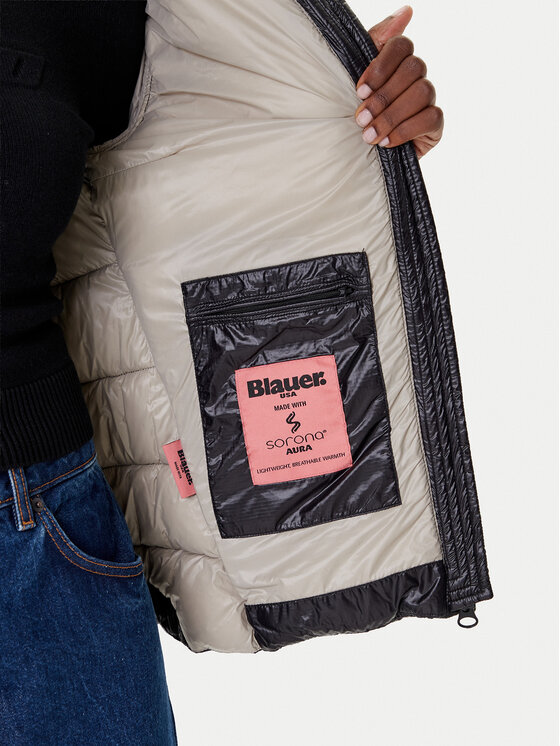 Blauer Blauer Žieminė striukė 25WBLDC02072 Juoda Regular Fit