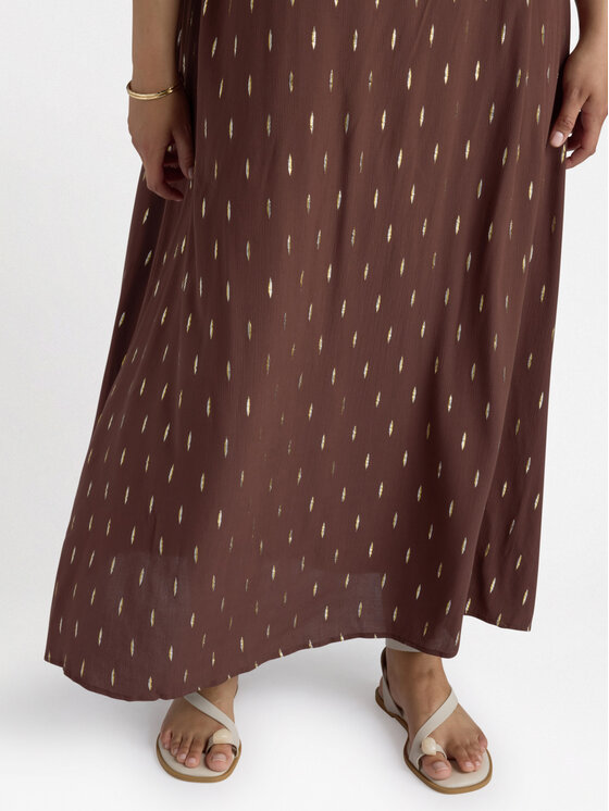 Fiorella Rubino Fiorella Rubino Sukienka wieczorowa 7457L001130N022 Brązowy A-Line Fit
