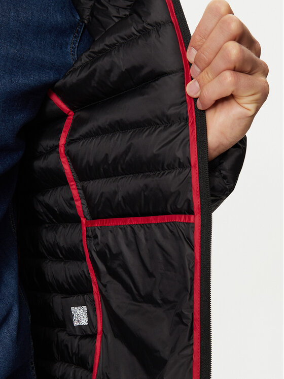 Jott Jott Pehelykabát Nico P000MDOW01 Fekete Slim Fit