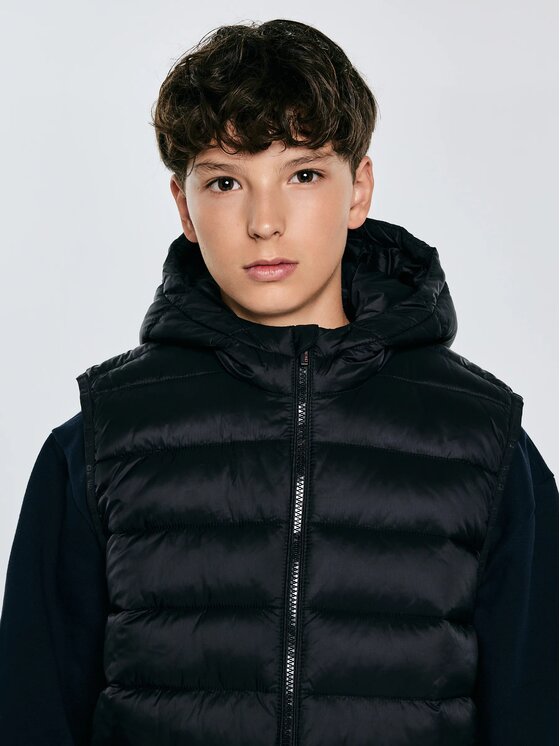 BIG STAR BIG STAR Kamizelka BENEK_906_130 Czarny Classic Fit