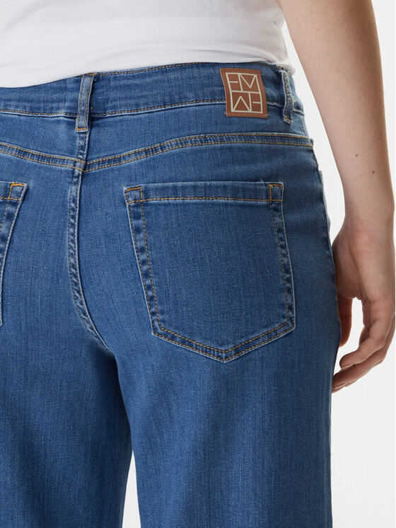 Marella Marella Jeans hlače Disco 2615181111 Modra Wide Leg