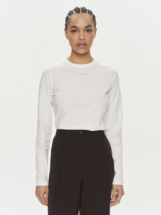 Calvin Klein Calvin Klein Μπλουζάκι Nano Logo K20K207572 Λευκό Regular Fit