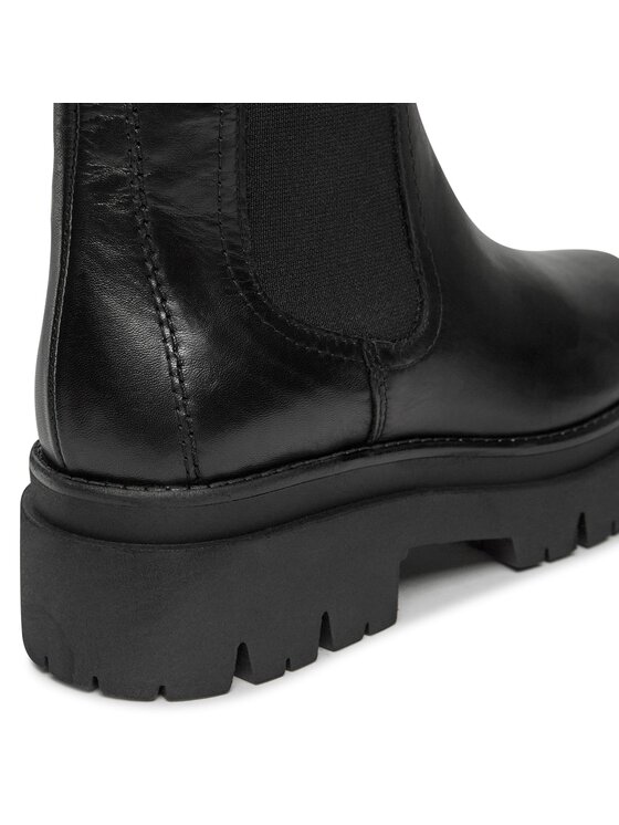 Tamaris Tamaris Kotníková obuv s elastickým prvkem 1-25992-41 Černá