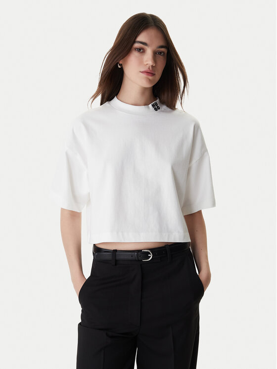 HUGO HUGO T-shirt Damelody 50561189 Bijela Regular Fit